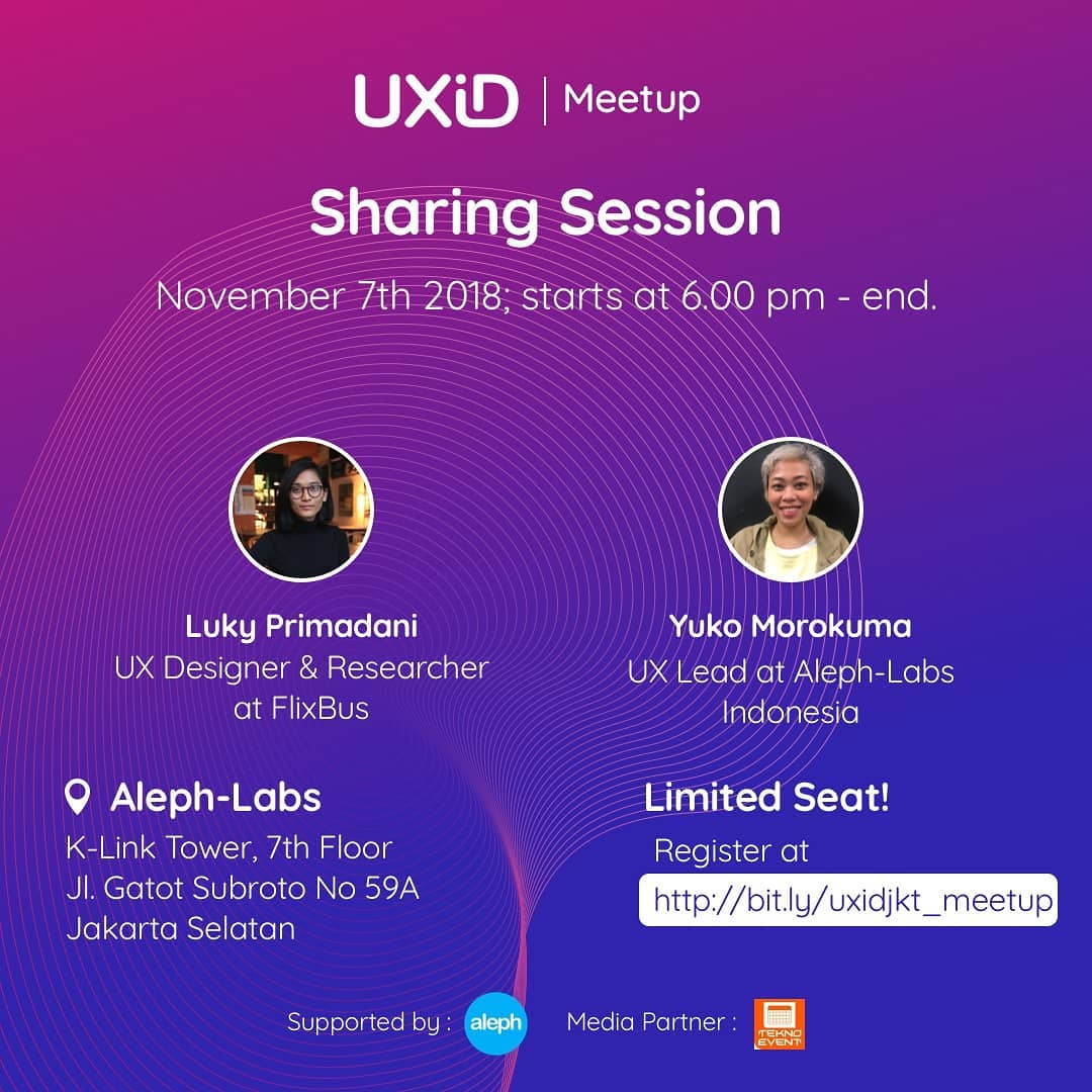 UXID Jakarta Meetup  November 2018