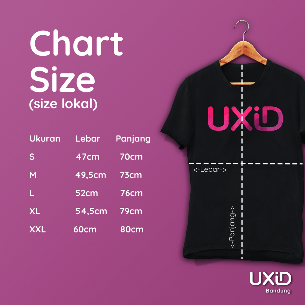 Kaos-Hitam-UXiD-Chart-Size