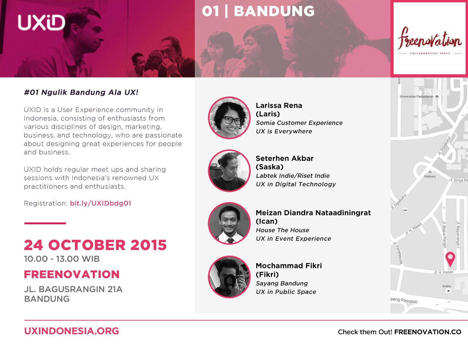 UXID Bandung First Meetup: Ngulik Bandung Ala UX