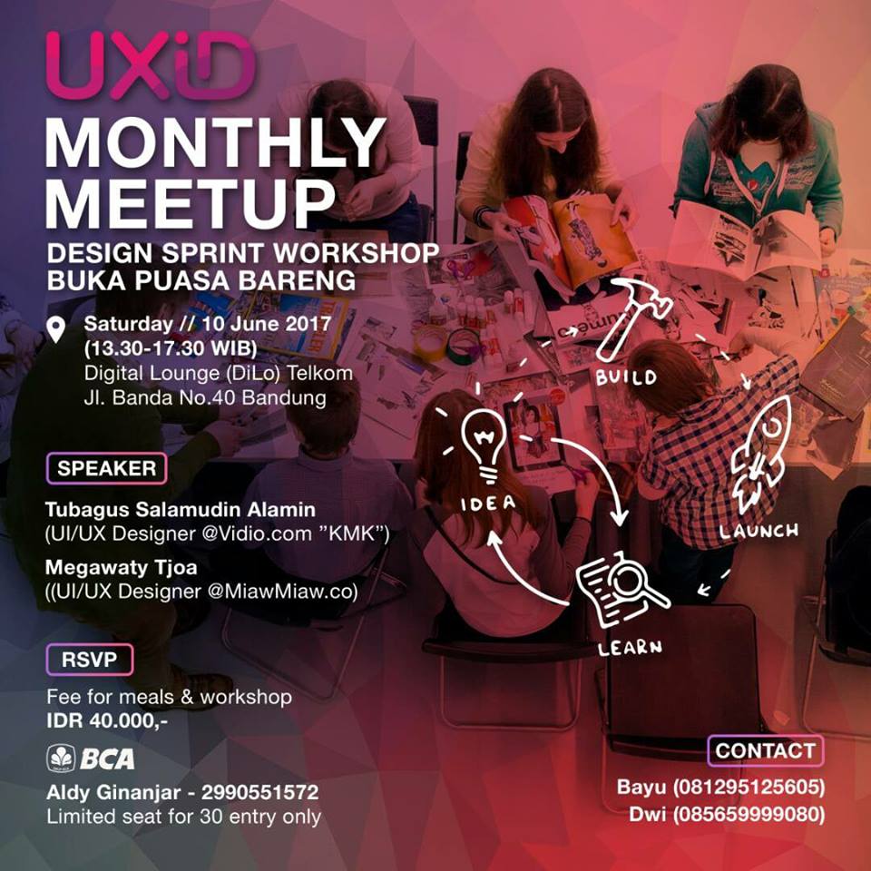 UXID Bandung Meetup – Juni 2017: Design Sprint Workshop