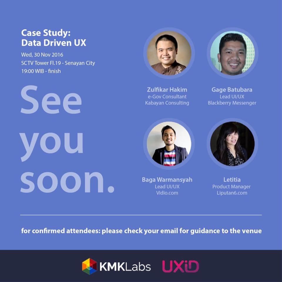 UXID Meetup: Data Driven UX – November 2016