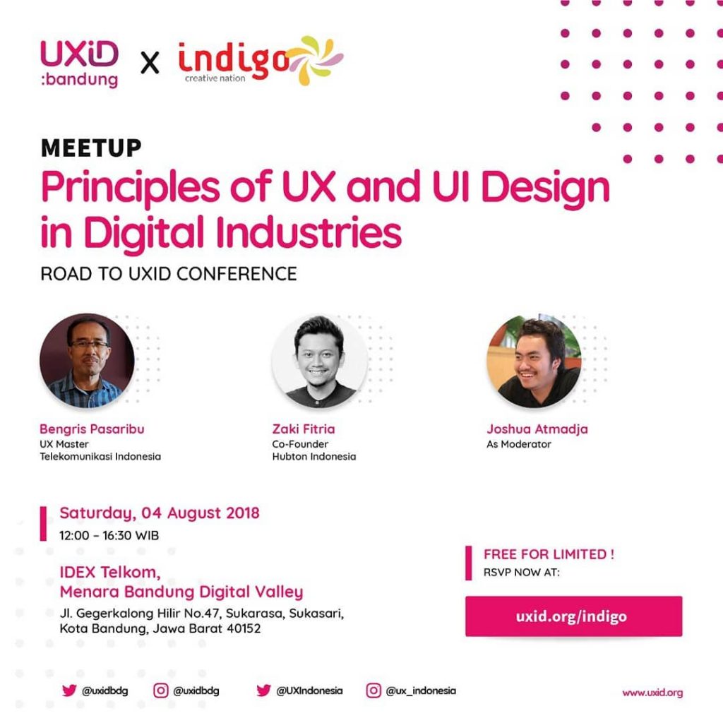 UXID 2018 Conference roadshow Bandung – Idex