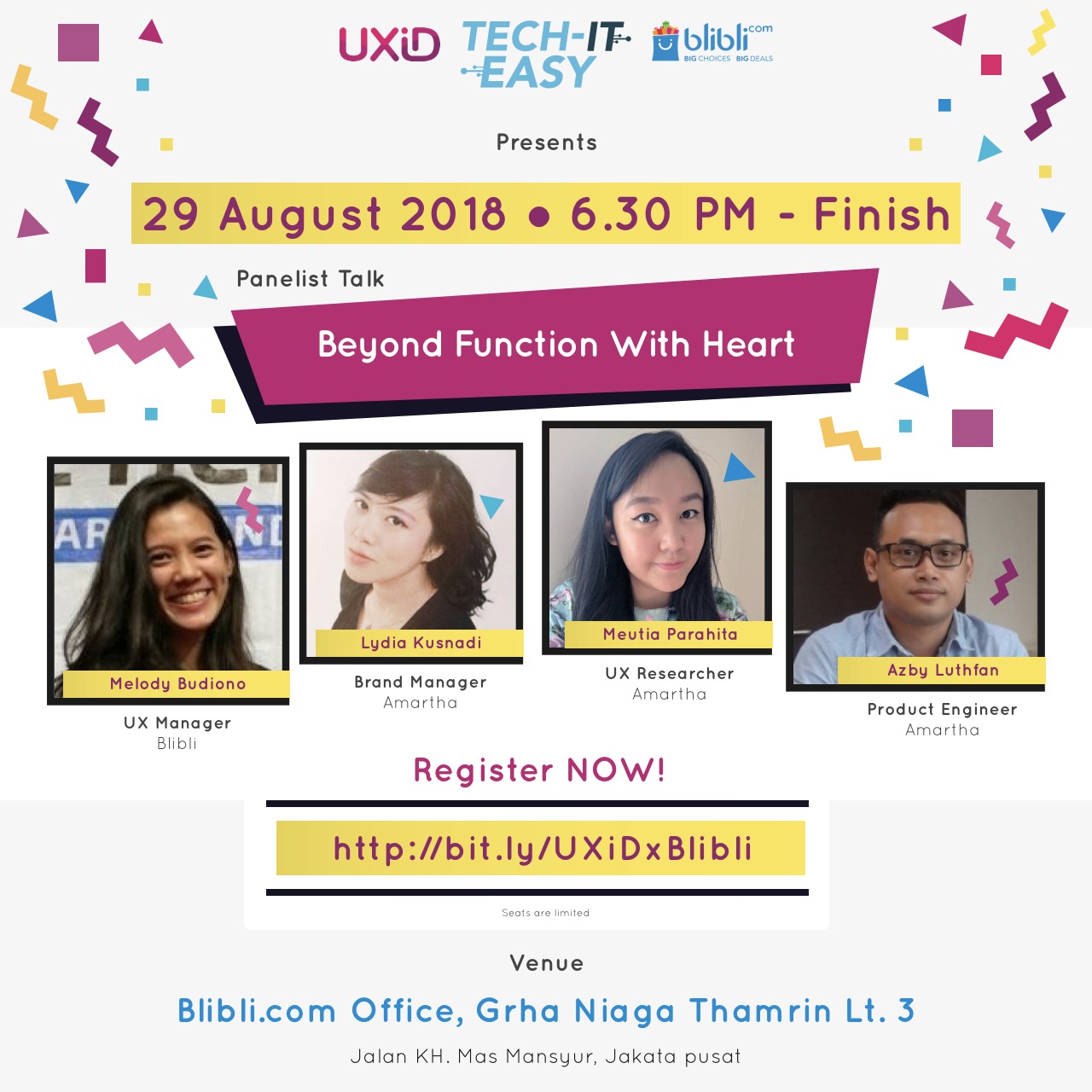 UXID X Blibli: Beyond Function With Heart – Agustus 2018